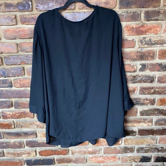 Ashley Stewart 3/4 Sleeve Wrap Button Down Top Women's Size 26/28W - Picture 6 of 6
